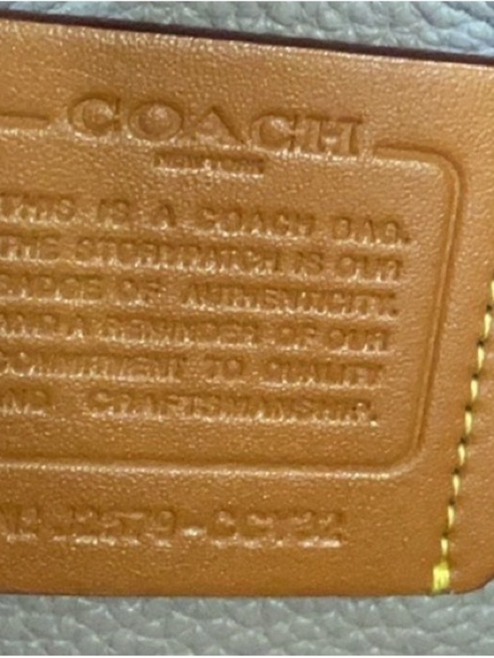 Coach Grey Lana Mini Bucket Bag Leather Crossbody - Picture 7 of 9